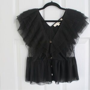 Forever That Girl Ruffled Button-Front Blouse